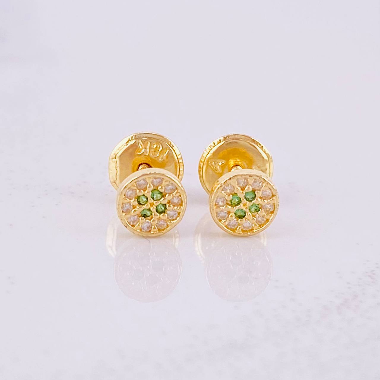 Topos Centro Destello 0.7g / 4.9mm Oro Amarillo 18K