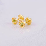 Topos Centro Destello 0.7g / 4.8mm Oro Amarillo 18K