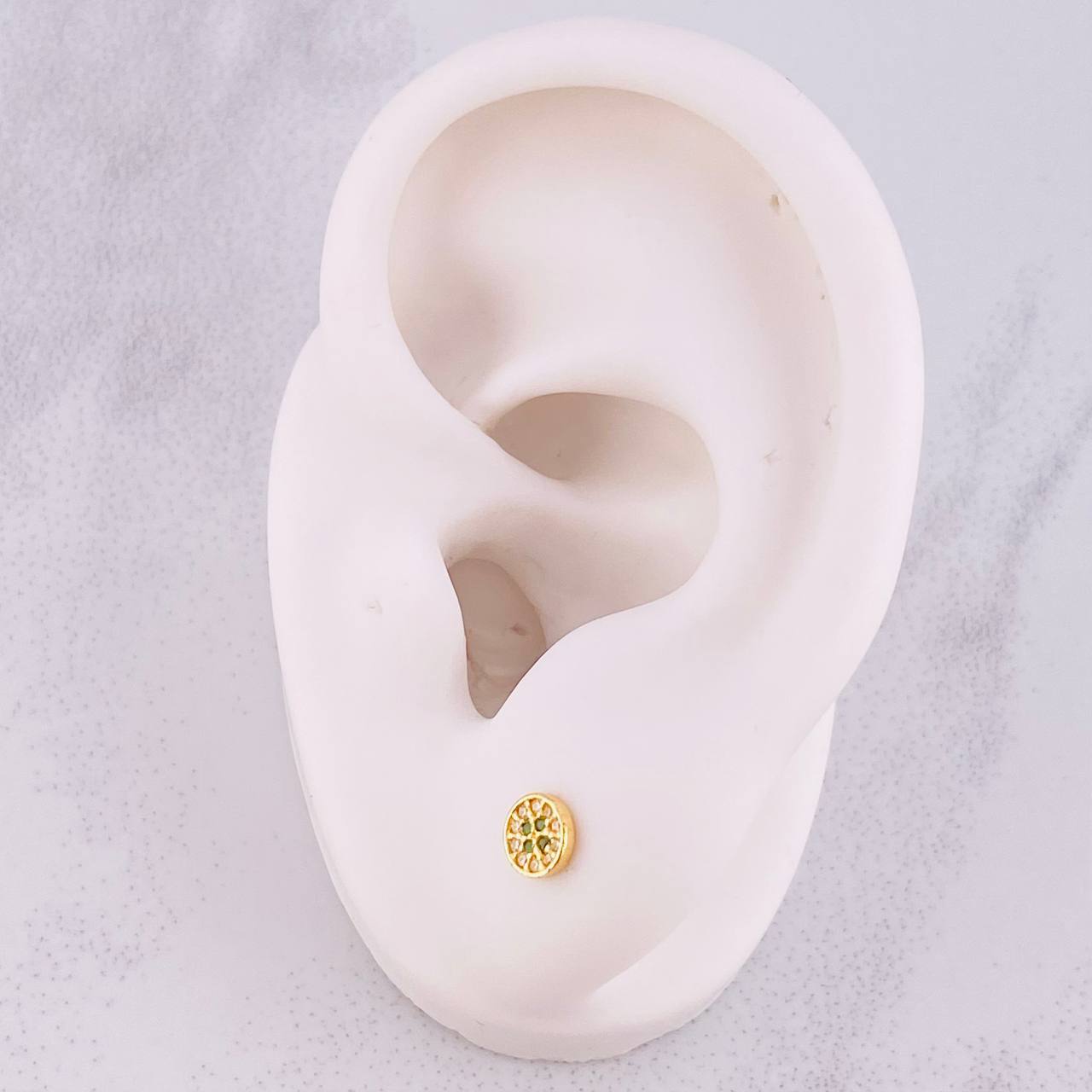Topos Centro Destello 0.7g / 4.9mm Oro Amarillo 18K
