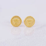 Topos Sello Corona 0.7g / 7.7mm Oro Amarillo 18K