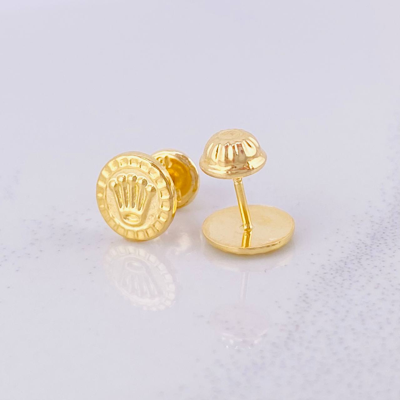 Topos Sello Corona 0.7g / 7.7mm Oro Amarillo 18K