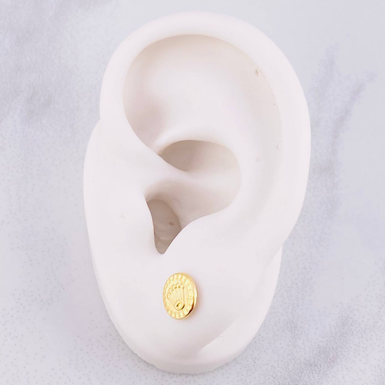 Topos Sello Corona 0.7g / 7.7mm Oro Amarillo 18K