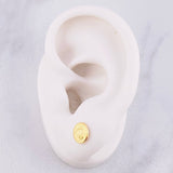 Topos Sello Corona 0.7g / 7.1mm Oro Amarillo 18K