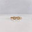 Anillo Infinito 1.9gr / T6 3/4 / Diamantes 08pts Oro Amarillo 18K (Joya) &