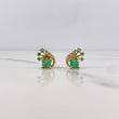 Topos Caracol 1.75gr / Esmeraldas 77pts - 06pts Diamantes Oro Amarillo 18K (Joya) &