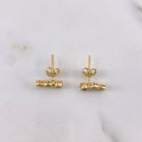 Topos Trio 1.7gr / Esmeraldas 40pts Oro Amarillo 18K (Joya) &