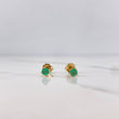 Topos 0.8gr / Esmeraldas 25pts Oro Amarillo 18K (Joya) &