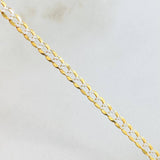 Pulso Cubano 4.1gr / 20.5cm / 3.6mm Dos Oros Amarillo Blanco +3 18K *