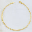 Pulso Figaro 1.2gr / 19cm / 2.4mm Oro Amarillo +1 18K *