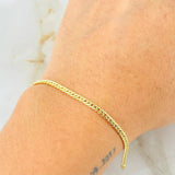 Pulso Serpiente 1.75gr / 18cm / 2.5mm Oro Amarillo +3 18K *