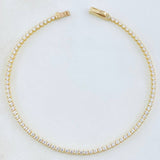 Pulso Tennis 3.75gr / 19cm / 2mm Oro Amarillo +4 18K *