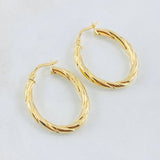 Candongas Mary Ovalada 2.55gr / 3cm-Oro Amarillo 18K ©