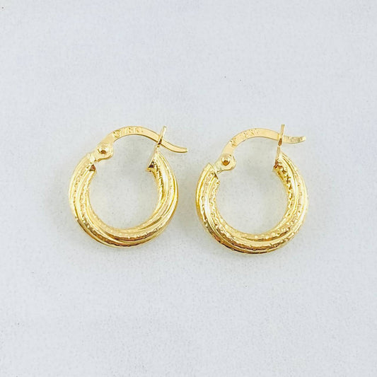 Candongas Lizy 1.25gr / 1.5cm / Oro Amarillo 18K