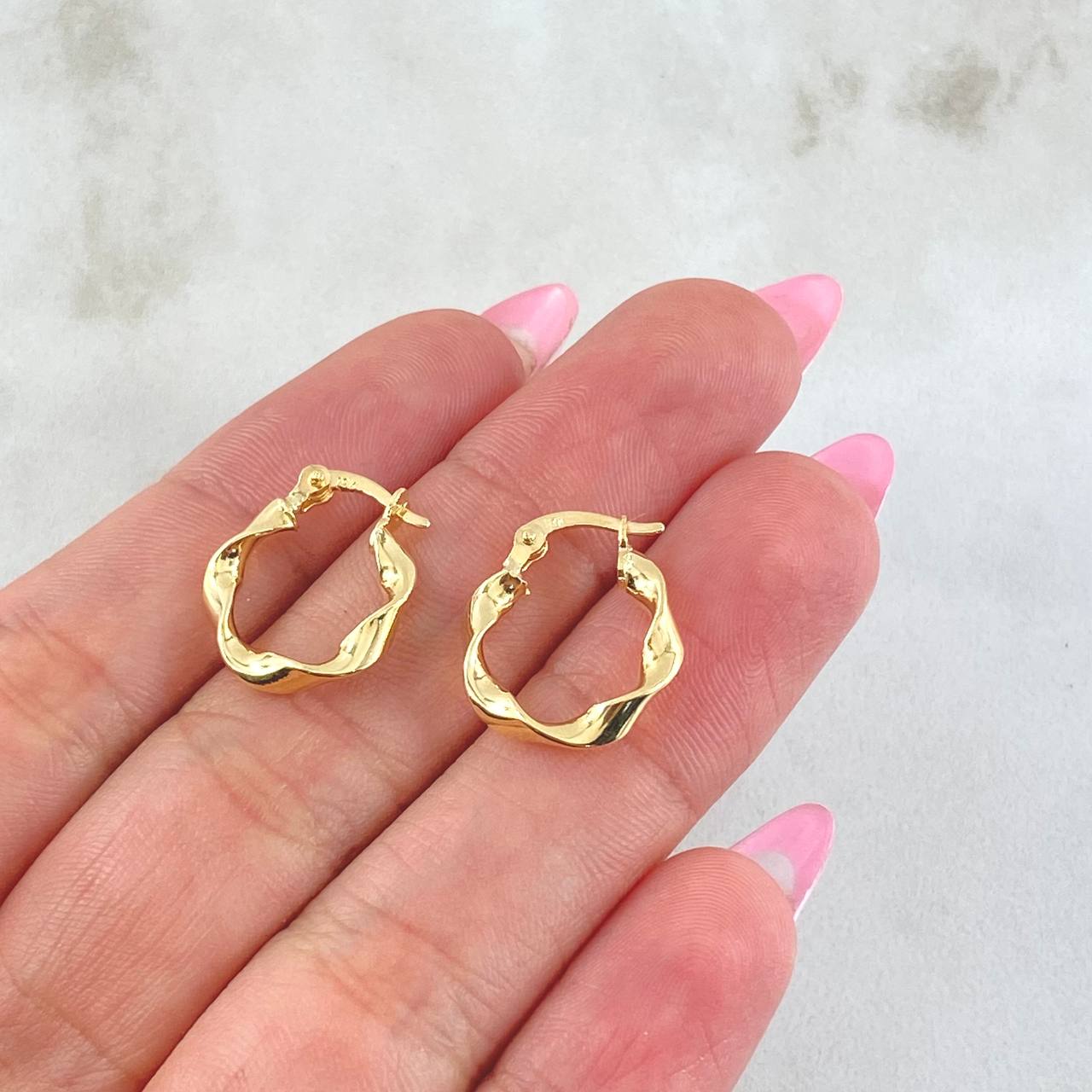 Candongas Bella 1.15gr / 1.7cm / Oro Amarillo 18K *