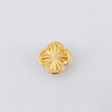 Herraje Trebol Dorado 0.6gr / 1.5cm / Oro Amarillo 18K *
