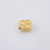 Herraje Tambor Trebol Dorado 0.45gr / 1cm / Oro Amarillo 18K ©