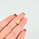 Herraje Trebol Dorado 0.6gr / 1.5cm / Oro Amarillo 18K *