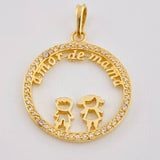 Dije Amor de Mamá 4.05gr / 3.2cm / Oro Amarillo 18K