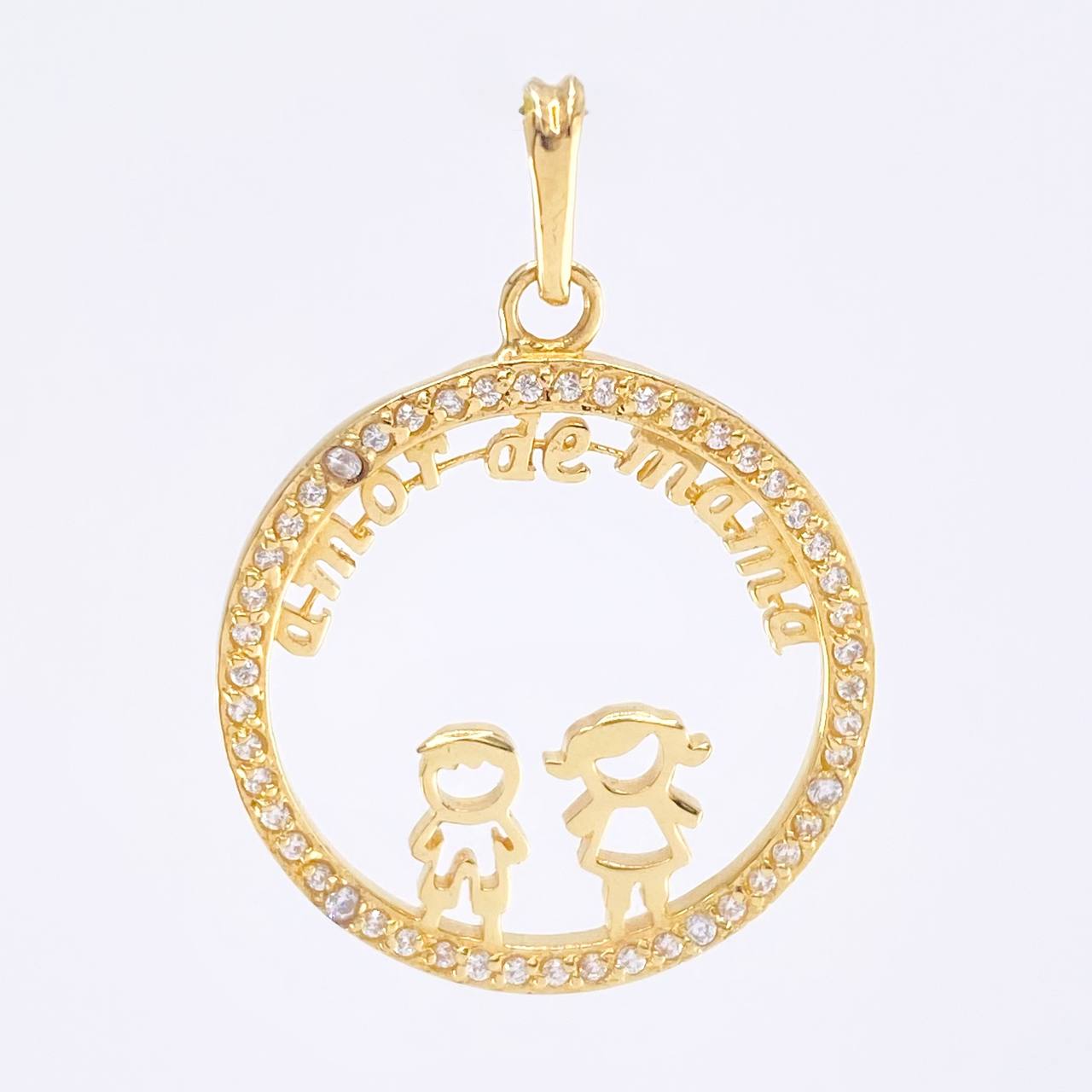 Dije Amor de Mamá 4.05gr / 3.2cm / Oro Amarillo 18K