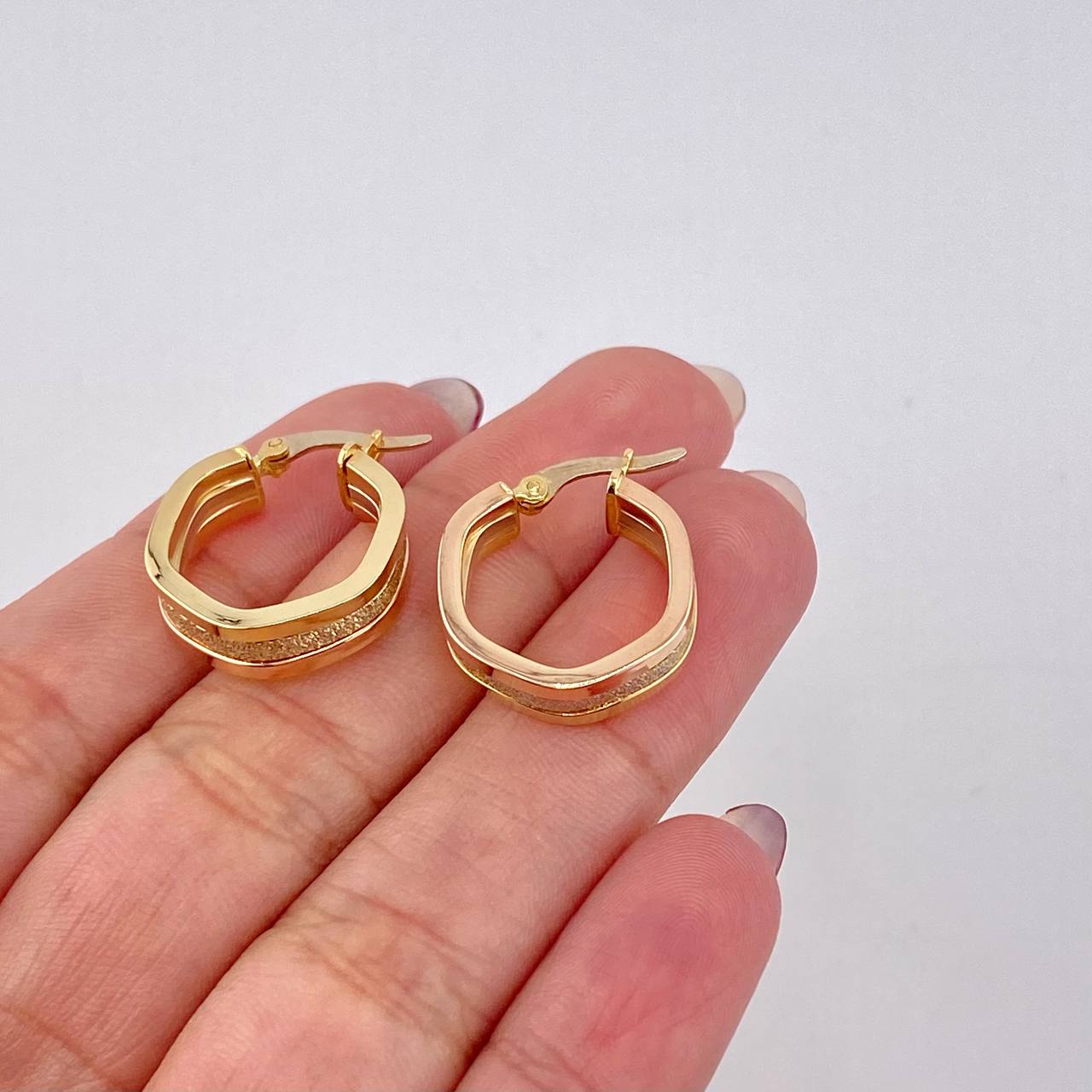 Candongas Adri 3.6gr / 2cm / Tres Oros 18K ©