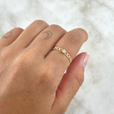 Anillo Solitario Cubano 1.2gr / T6 3/4 / Circon Blanco Oro Amarillo 18K ©