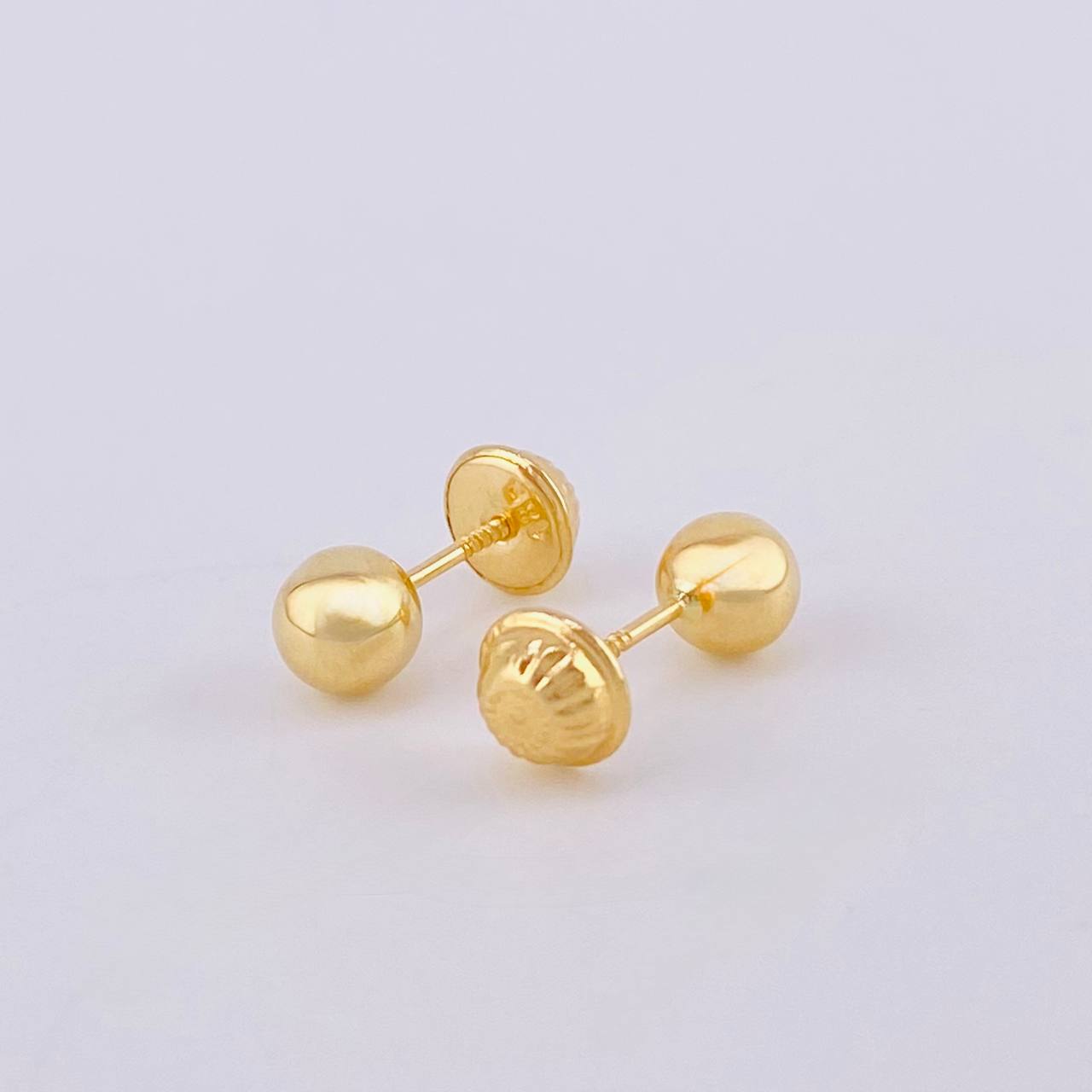 Topos Bola Lisa 0.55 g / 5 mm Oro Amarillo 18K