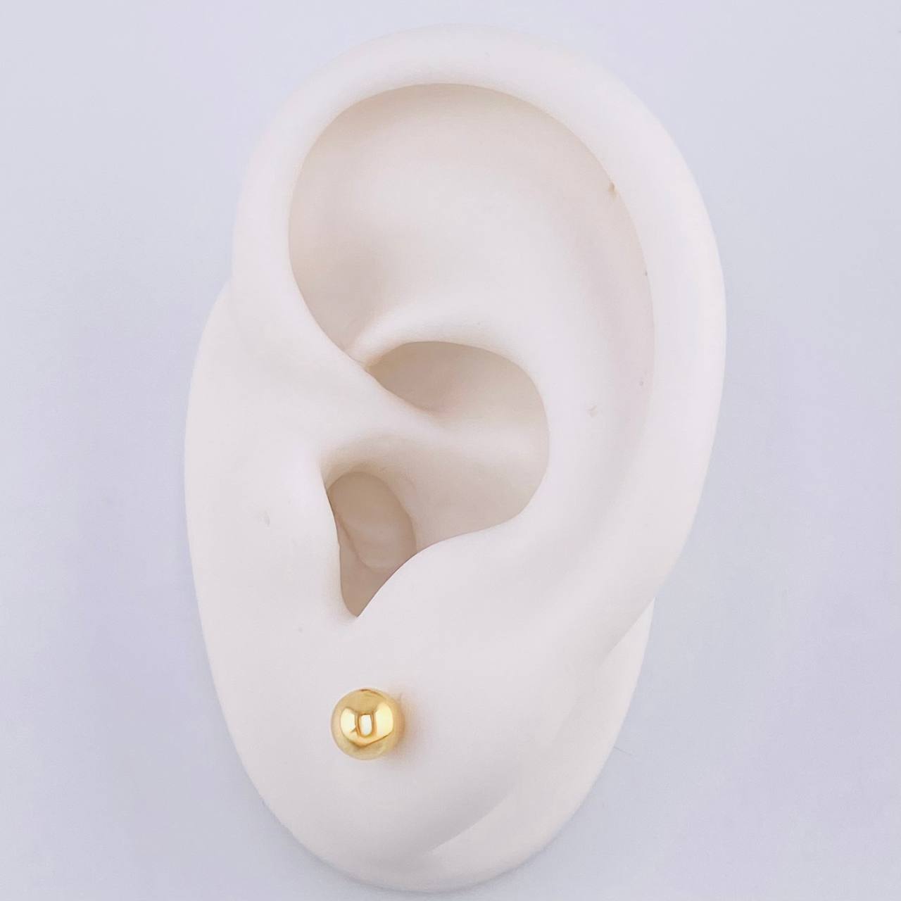 Topos Bola Lisa 0.5 g / 5 mm Oro Amarillo 18K