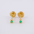 Topos Piedra Esmeraldas 4Pts 0.65 g / 1 mm Oro Amarillo 18K
