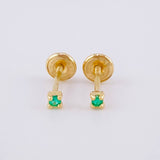 Topos Piedra Esmeraldas 4Pts 0.65 g / 1 mm Oro Amarillo 18K