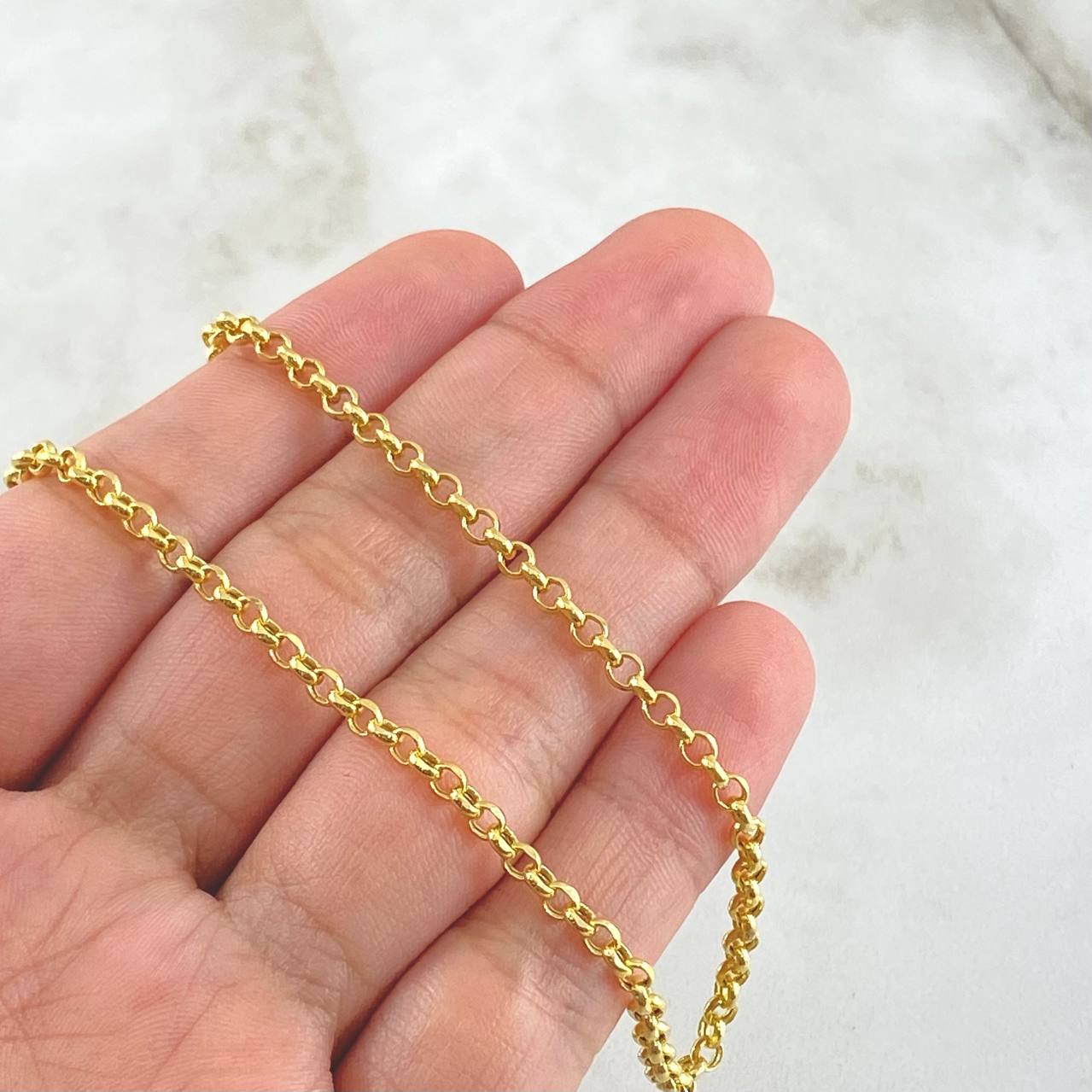 Cadena Roll-On 5.75gr / 60cm / 2.9mm Oro Amarillo +3 18K