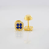 Topos Trebol 0.95g / 5.7mm Oro Amarillo 18K