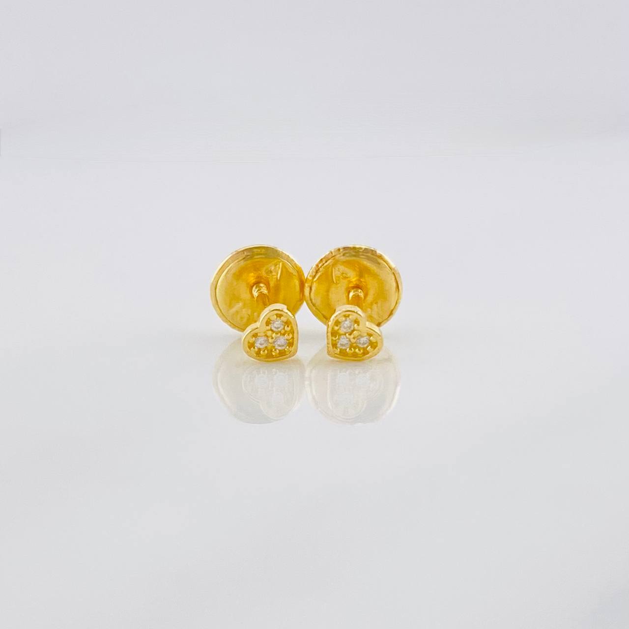 Topos Corazón 0.45g / 3.2mm Oro Amarillo 18K