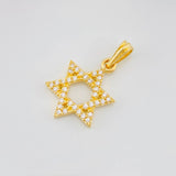 Dije Estrella de David 1.6g / 2.4cm Oro Amarillo 18K