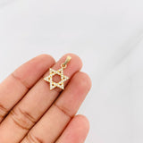 Dije Estrella de David 1.6g / 2.4cm Oro Amarillo 18K