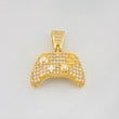 Dije Control Play 5.25g / 2cm Dos Oros Amarillo Blanco 18K