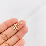 Dije Mano Hamsa 1.15g / 2cm Oro Amarillo 18K