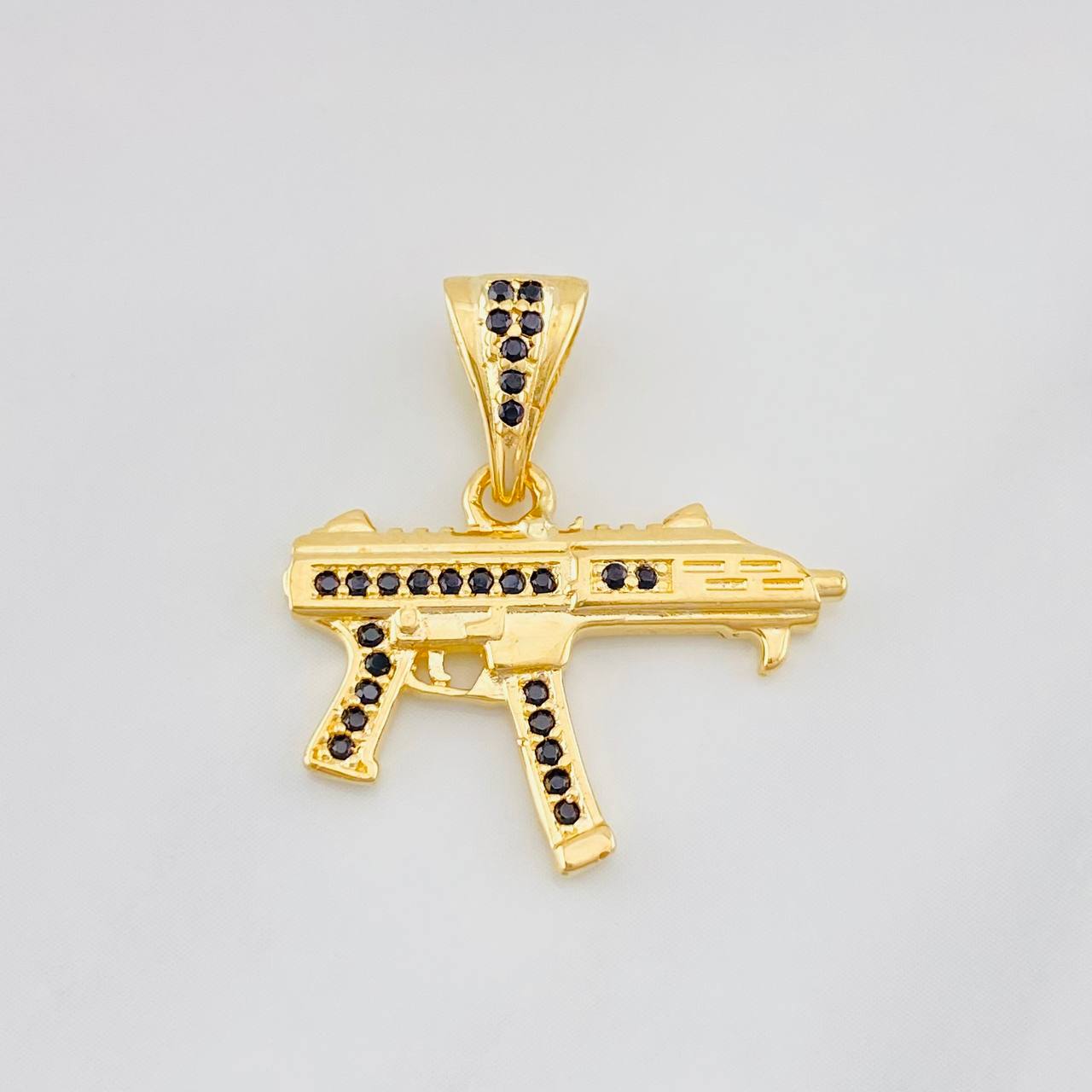 Dije Mini Uzi 2.45g / 2.3cm Oro Amarillo 18K
