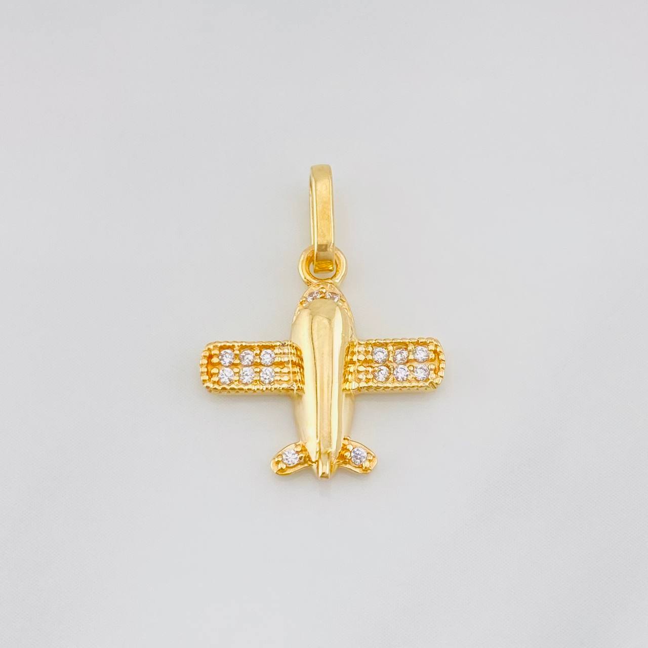 Dije Avión 1.25g / 2cm Oro Amarillo 18K