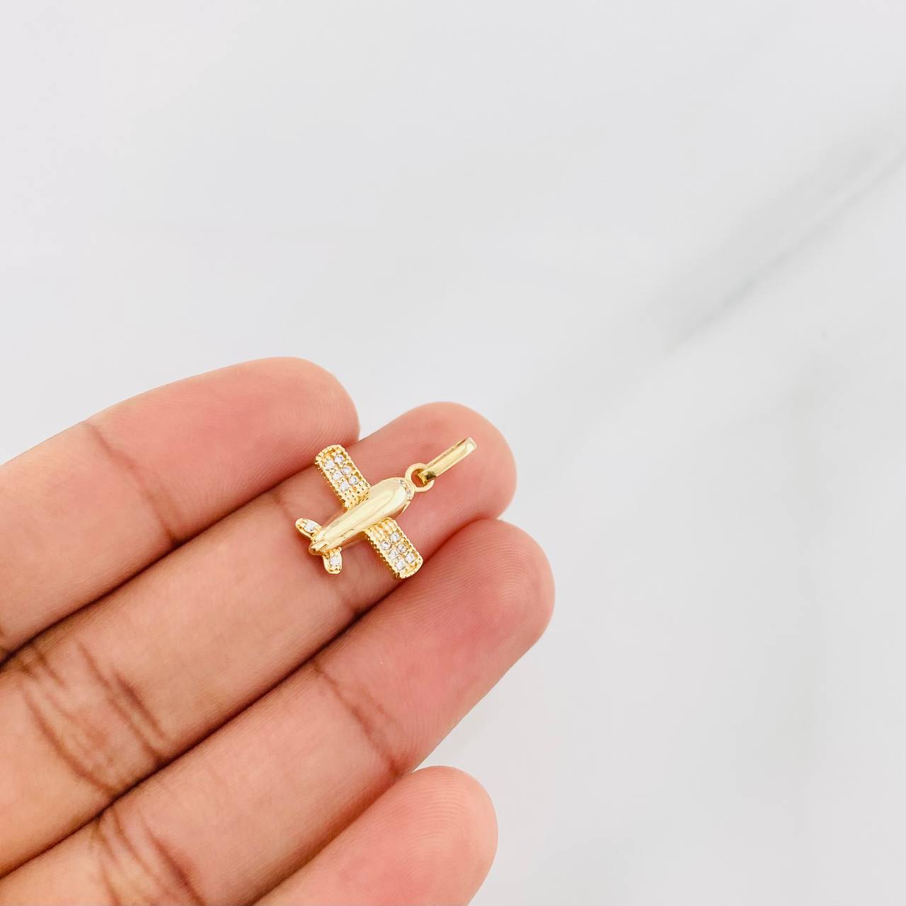 Dije Avión 1.25g / 2cm Oro Amarillo 18K