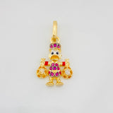Dije Pato Bolsas de Dinero 1.55g / 2.2cm Dos Oros Negro Amarillo 18K