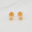 Topos Bola Diamantada 0.45g / 4mm Oro Rosa 18K