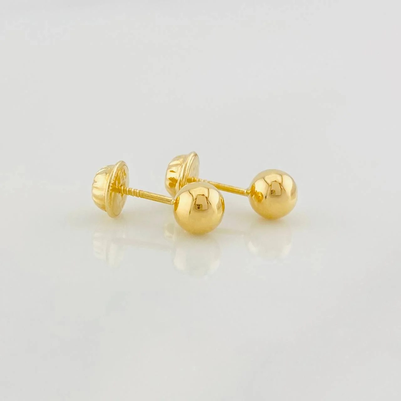 Topos Bola Lisa 0.55g / 5mm Oro Amarillo 18K