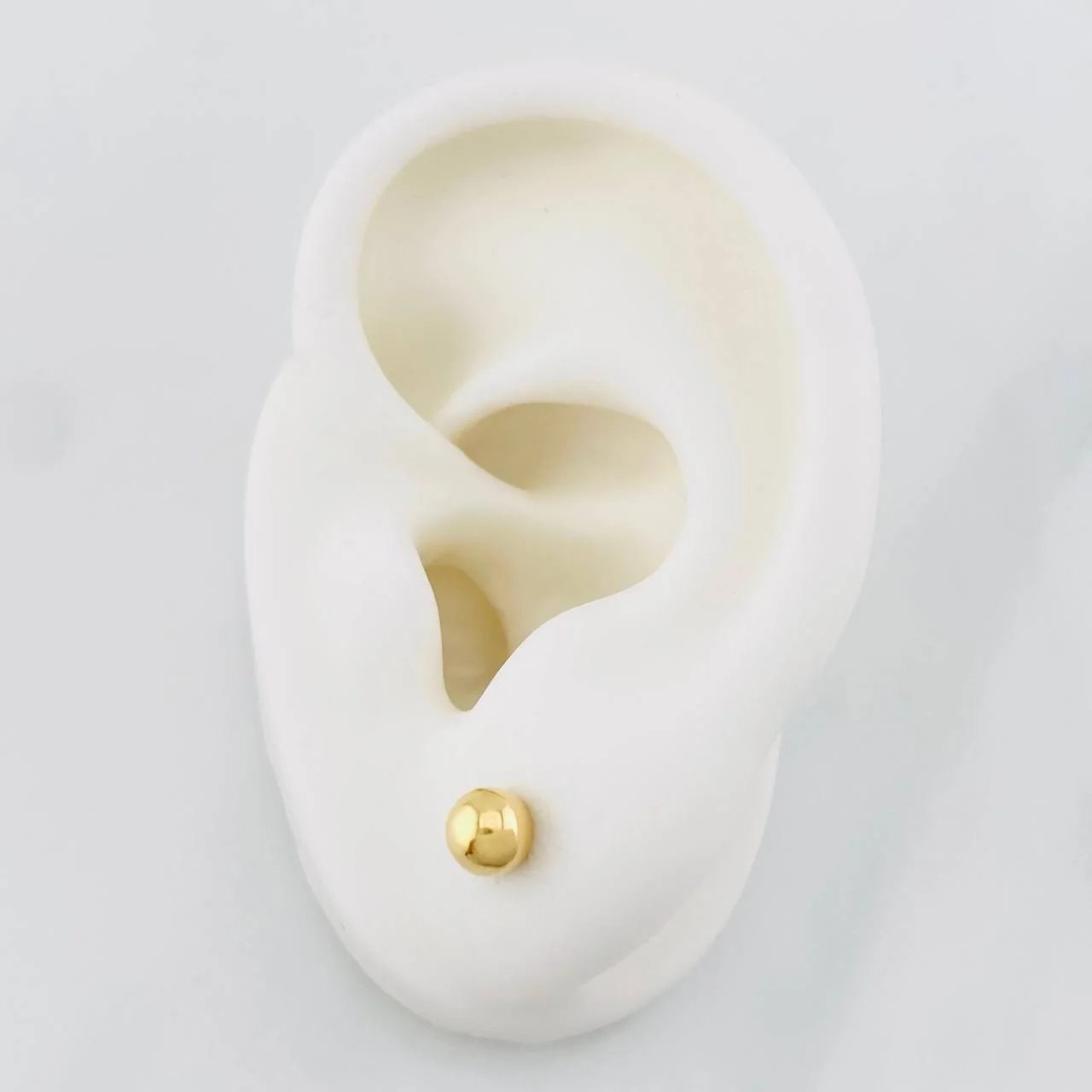 Topos Bola Lisa 0.55g / 5mm Oro Amarillo 18K