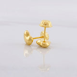 Topos Corazón 0.9g / 10mm Oro Amarillo 18K