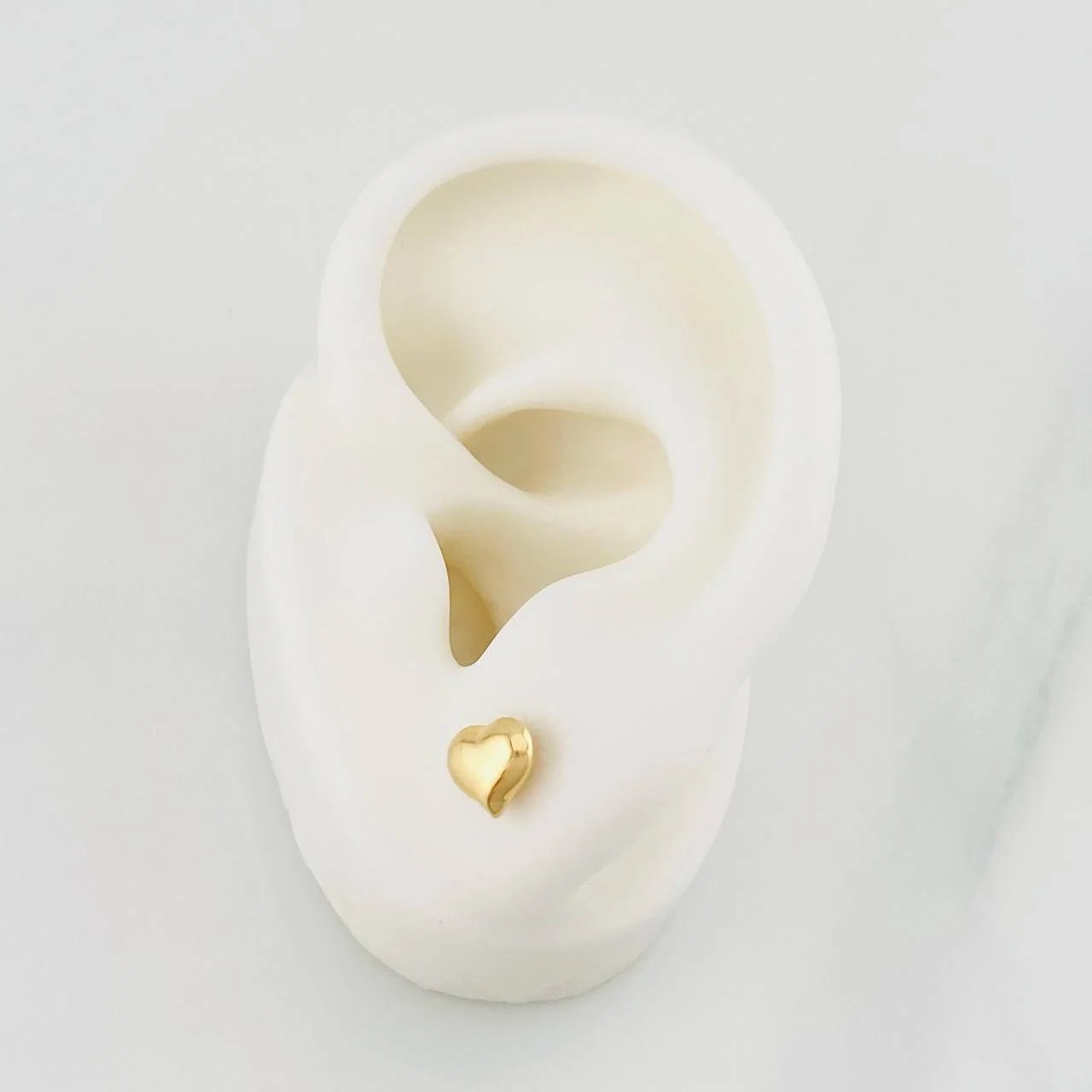 Topos Corazón 0.9g / 10mm Oro Amarillo 18K