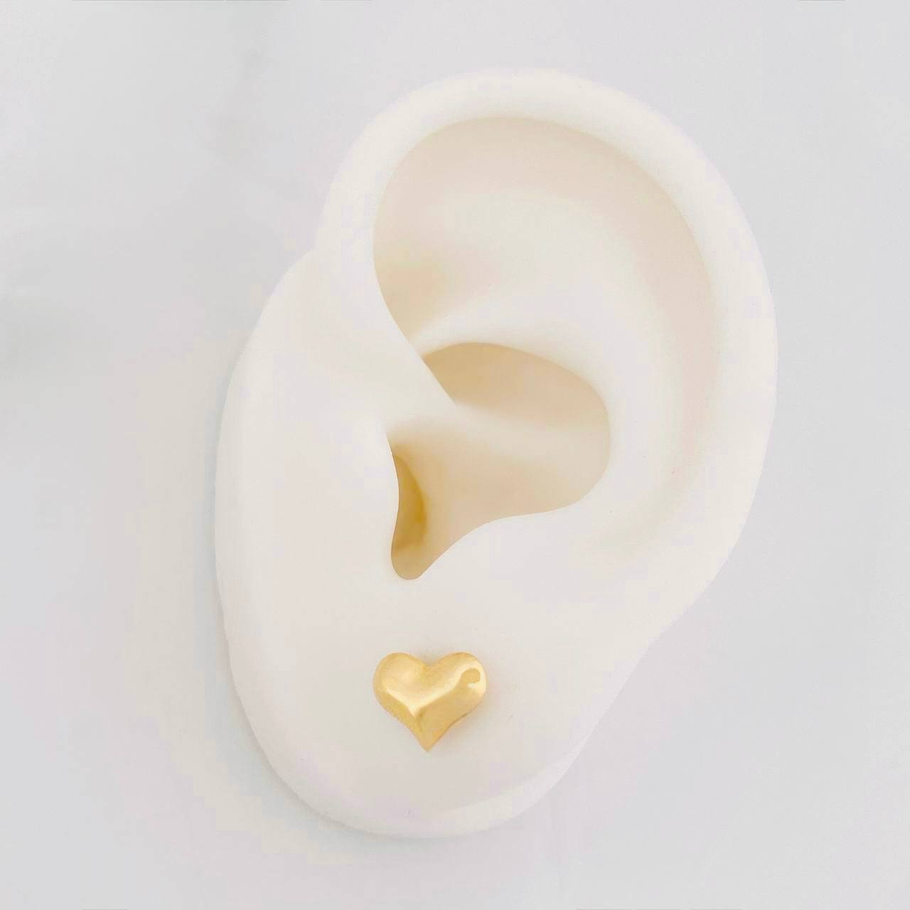 Topos Corazón 0.75g / 9.9mm Oro Amarillo 18K