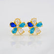 Topos Flor 1g / 8mm Oro Amarillo 18K