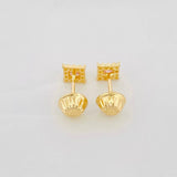 Topos Halo Cuadrado 0.7g / 4.5mm Oro Amarillo 18K