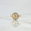 Herraje Estrella Cardinal 1.5gr / 2cm / Circones Blancos Oro Amarillo 18K ©