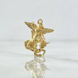 Dije San Miguel Arcangel 2.8gr / 2.4cm / Liso Oro Amarillo 18K